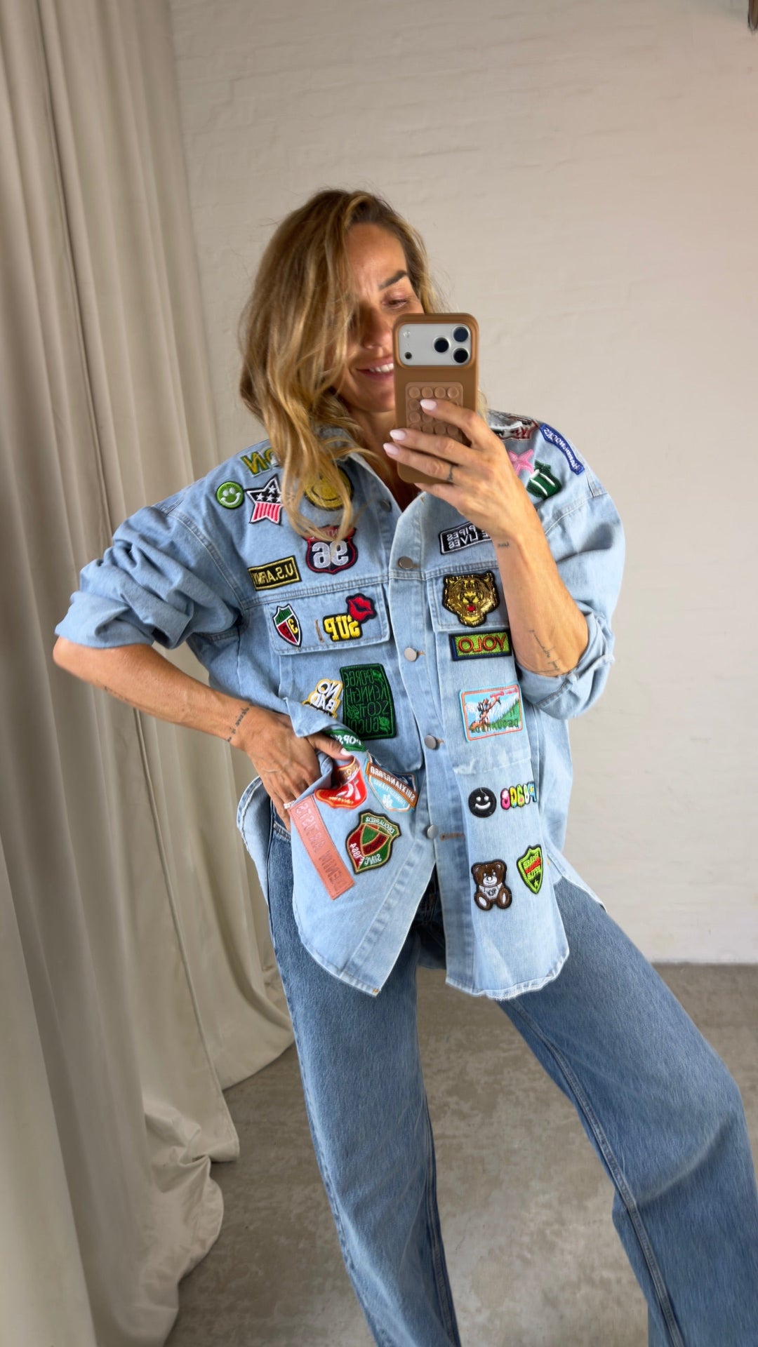 Sassy Copenhagen - Jakke - Oversize Denim blue - Alba