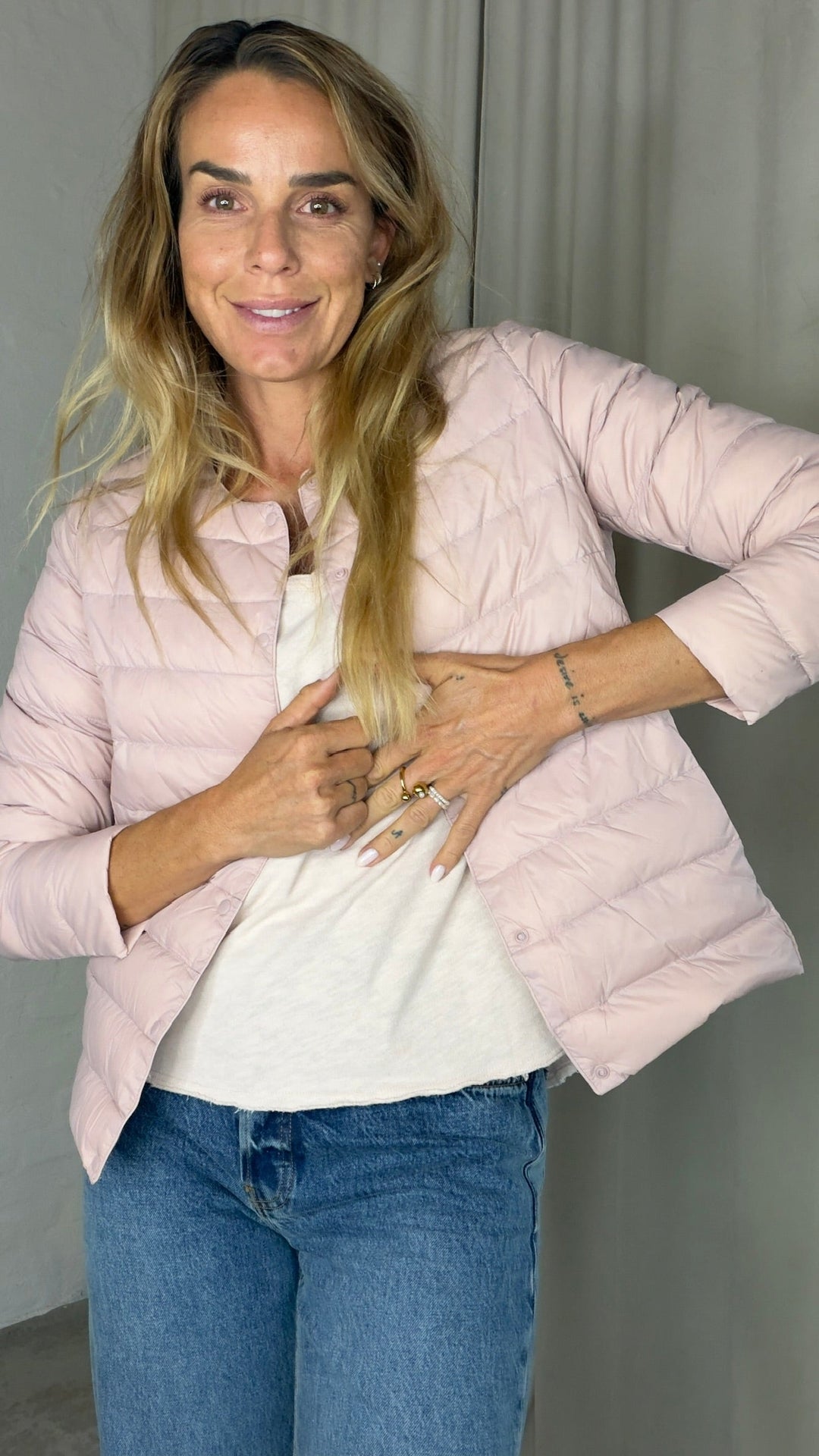 Sassy Copenhagen - Quiltet jakke - Light Pink - Rosalie