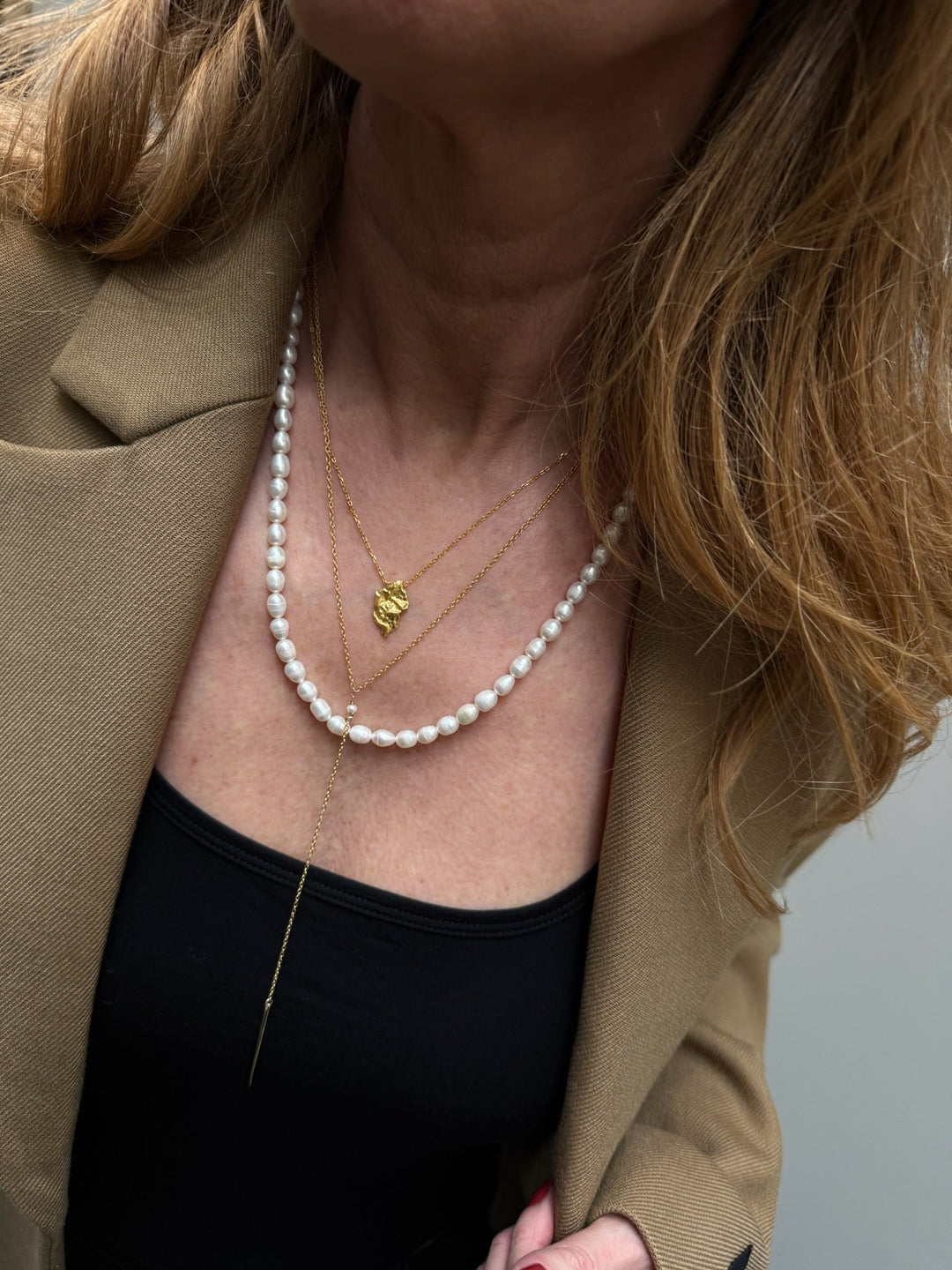 Andcopenhagen Jewelry - Halskæde - 18 karat guldbelagt 925 sterlingsølv - Mona