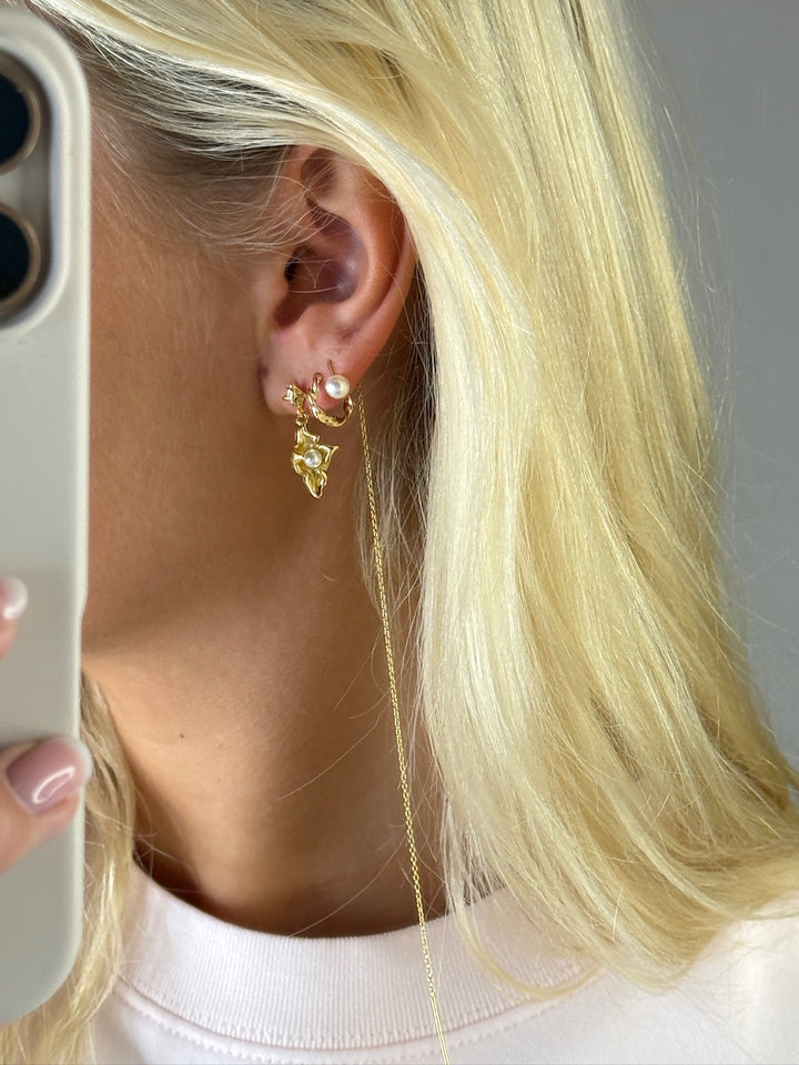 Andcopenhagen Jewelry - Øreringe hoops - 18 karat Guldbelagt 925 sterlingsølv - Ditte