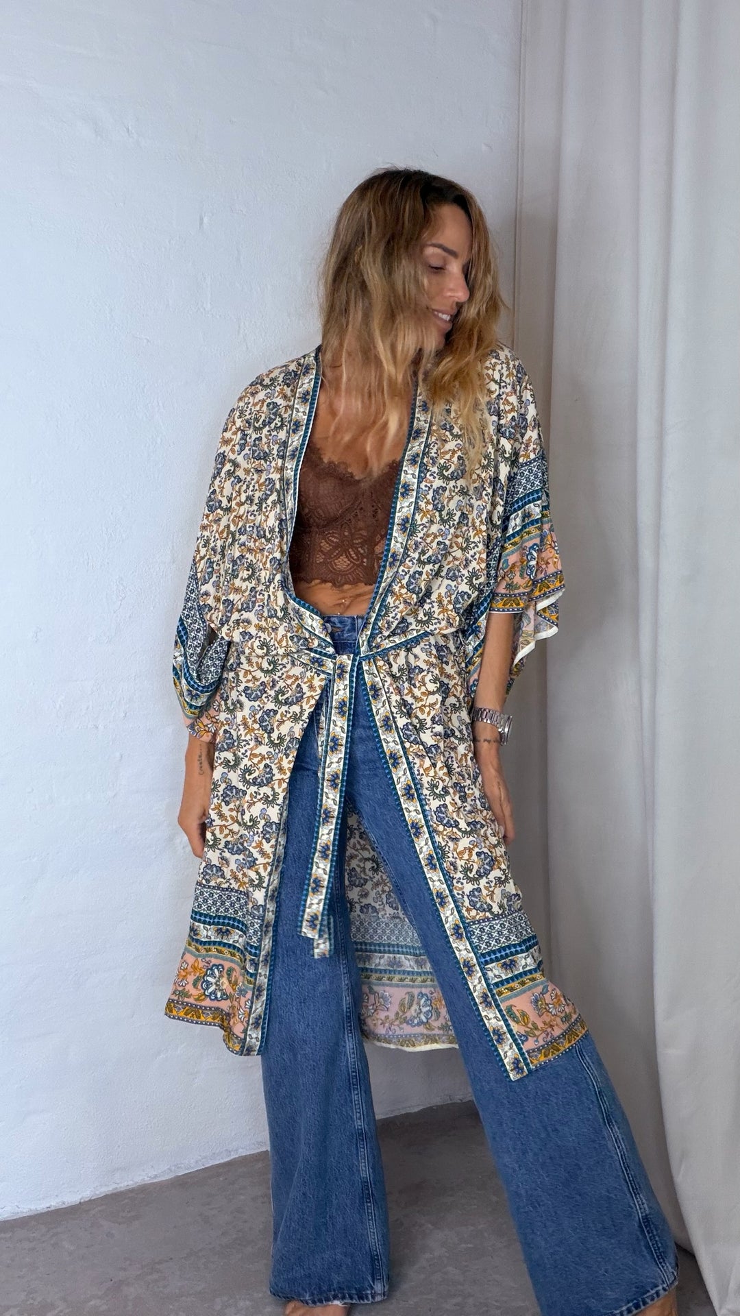 Andcopenhagen Studio - Kimono - Blå - Kimmy