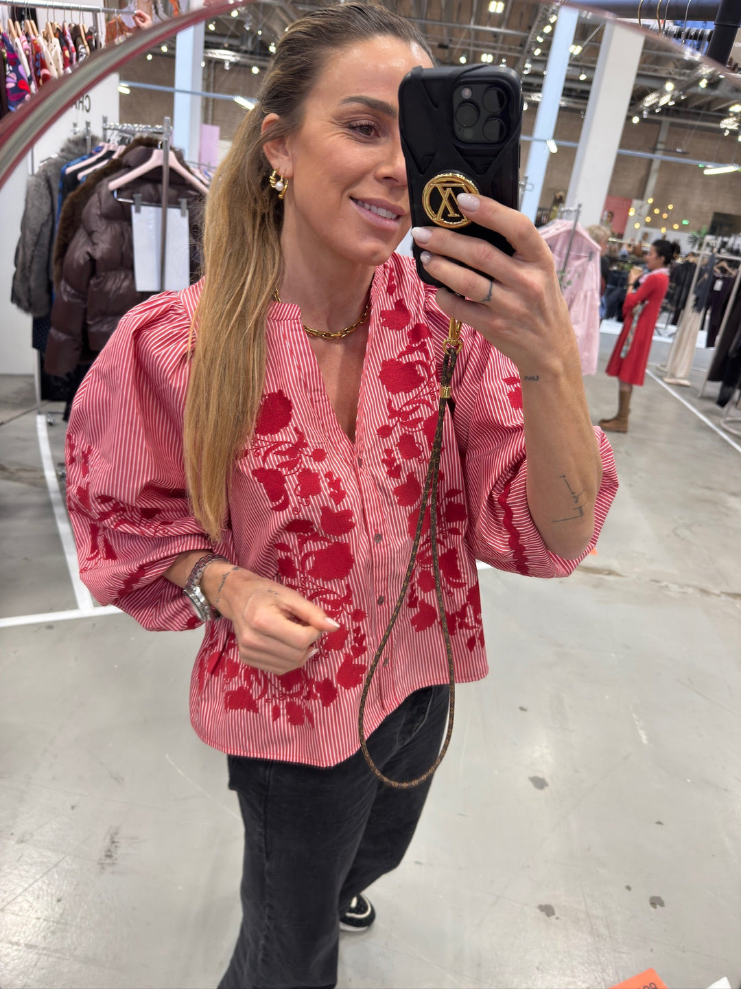 Sissel Edelbo - Skjorte -  Rød - Juliane