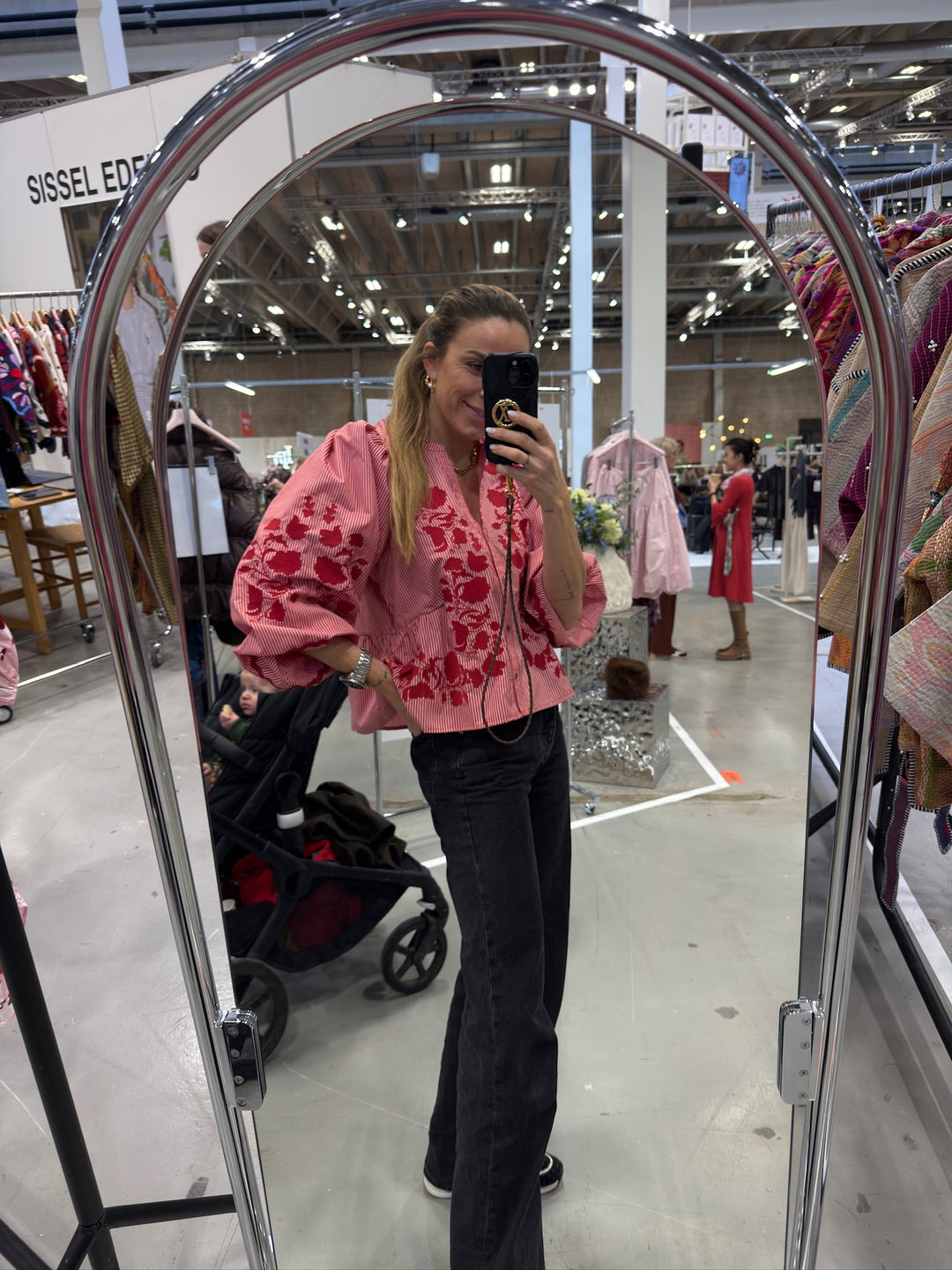 Sissel Edelbo - Skjorte -  Rød - Juliane