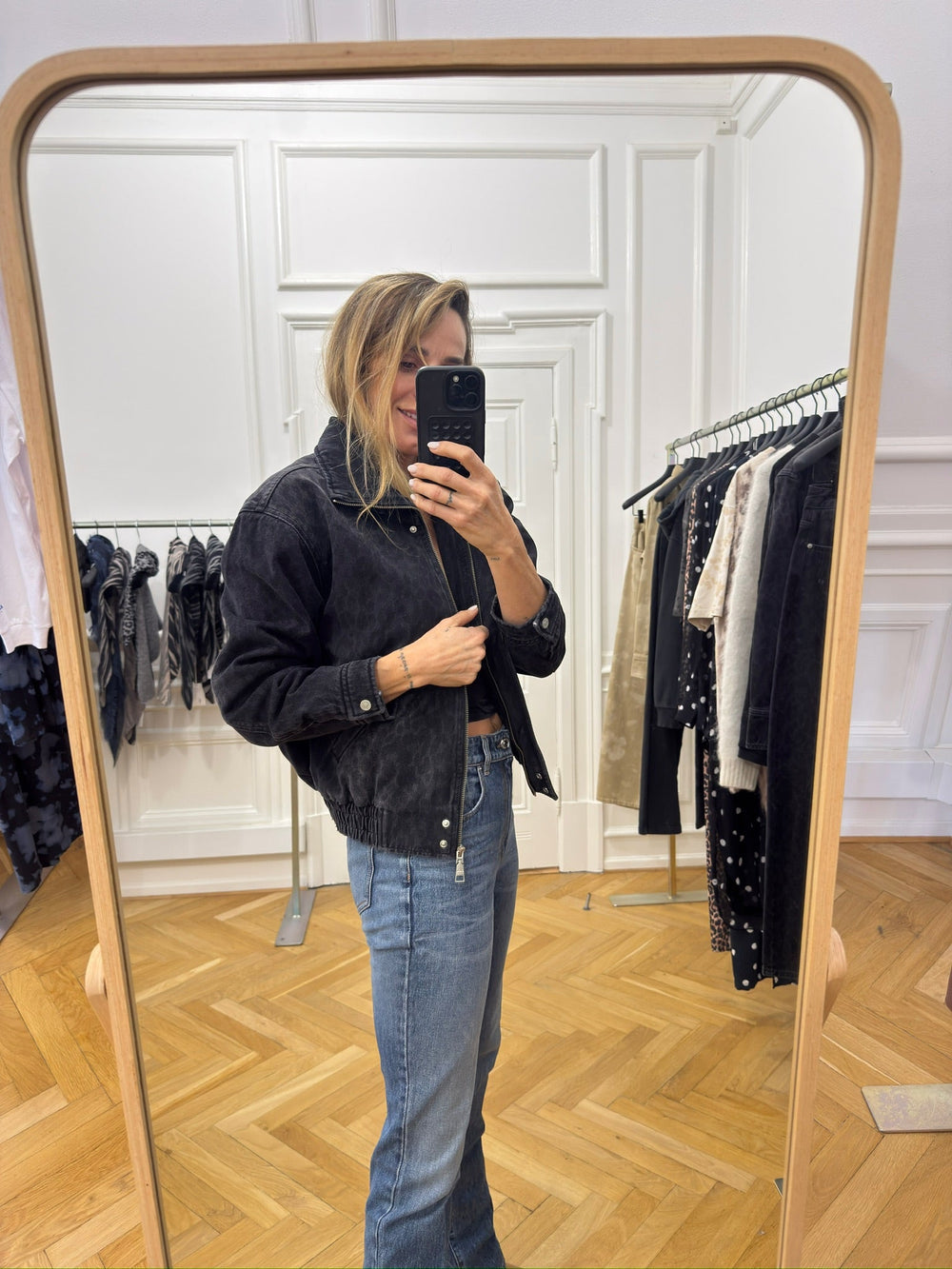 Lala Berlin - Jakke - Leo Washed Black - Lala Jacket 2, billede 2