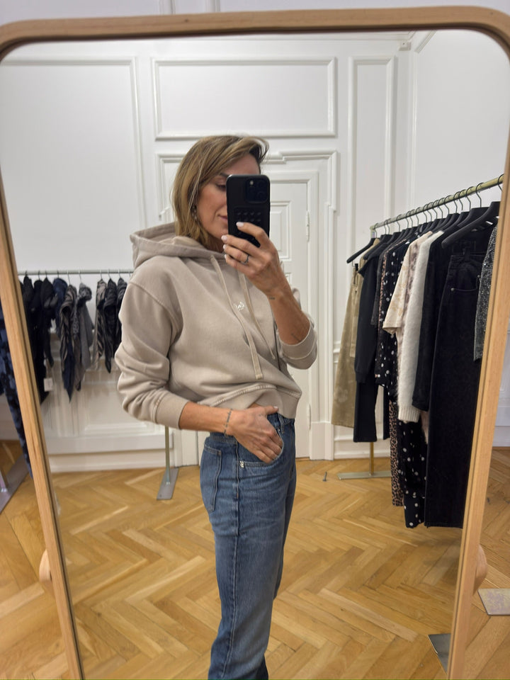 Lala Berlin - Hoodie - Washed Beige - Lala Hoodie 1, billede 4