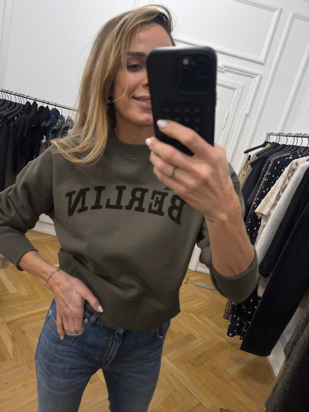Lala Berlin - Sweatshirt - Moss - Sweatshirt 2, billede 4