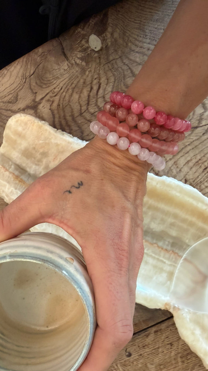 Andcopenhagen Jewelry - Armbånd - Rosa Kvarts - Tora