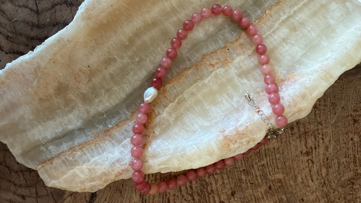 Andcopenhagen Jewelry - Halskæde - Cherry Quartz - Yama