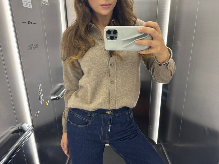 Sassy Copenhagen - 100% Cashmere polo - Latte - Samara sss