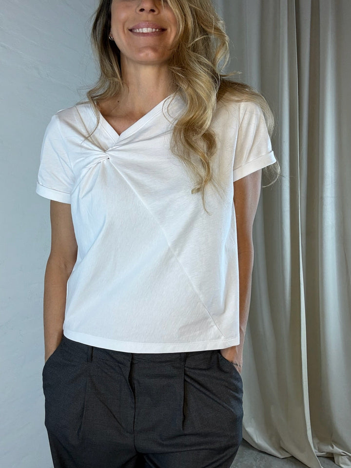 Selected Femme - T-shirt - Hvid - Mila