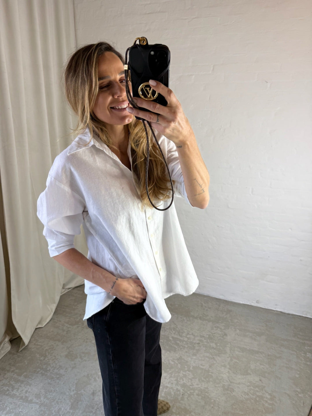 Selected Femme - Skjorte - Hvid - Cleo