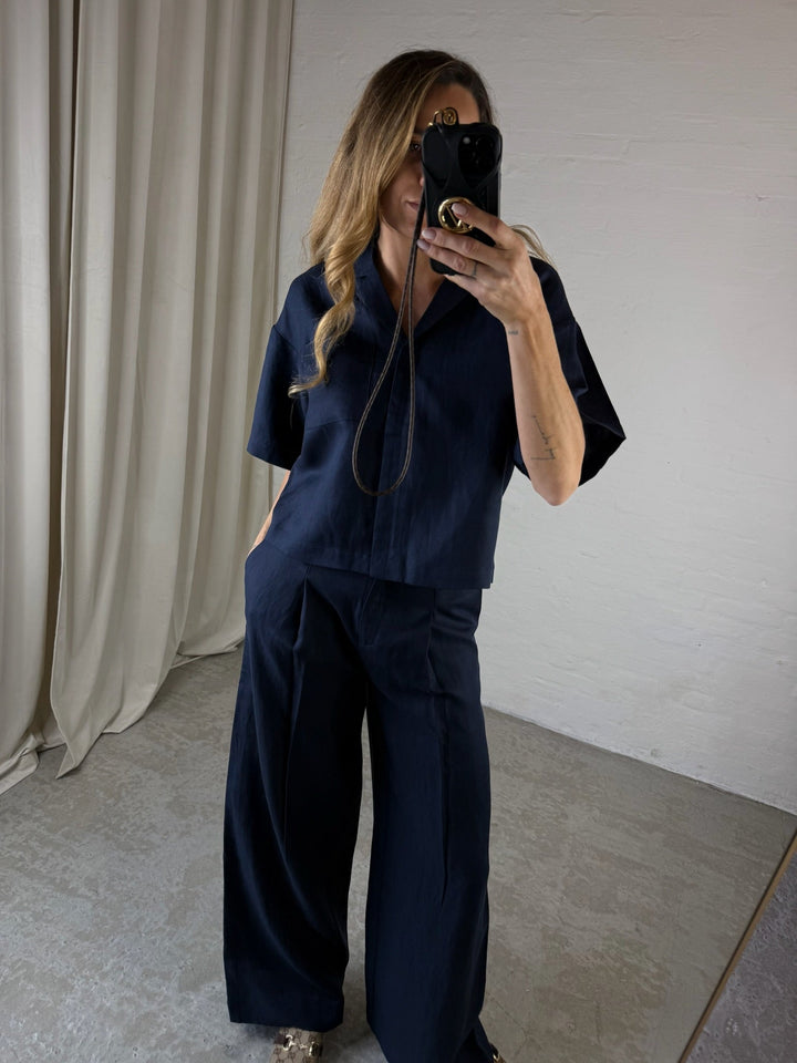 Selected Femme - Bukser - Dark sapphire - Lyra