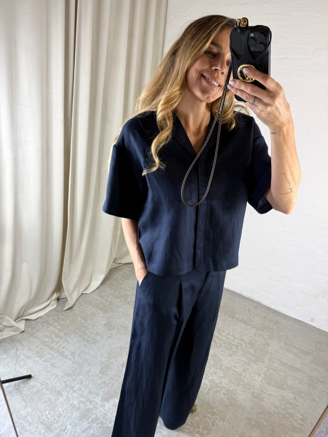 Selected Femme - Bukser - Dark sapphire - Lyra