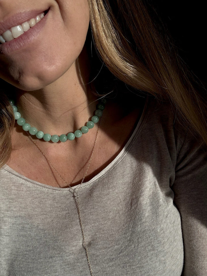 Andcopenhagen  - Halskæde - 925 sterlingsølv - Perle & Spike - Eleonora