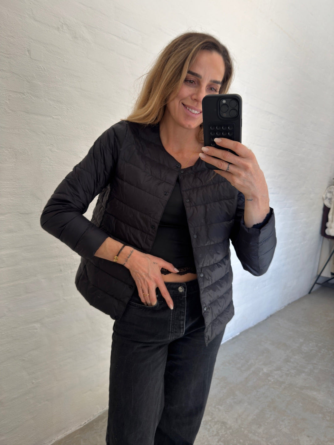 Sassy Copenhagen - Quiltet jakke - Sort - Rosalie