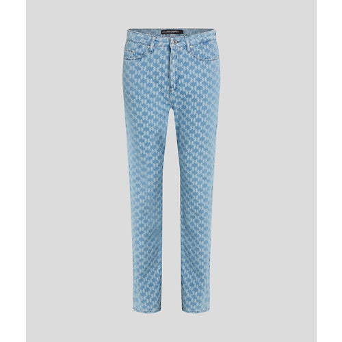 Karl Lagerfeld - Jeans - Light blue - Jacquard pants - Stilkompagniet.dk