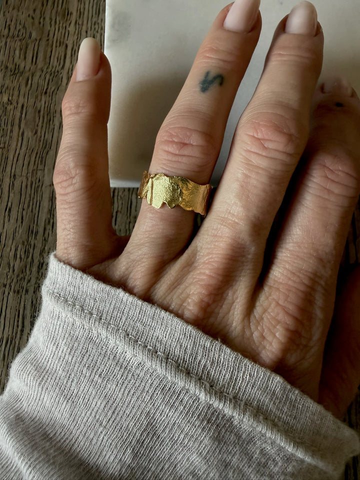 Andcopenhagen - Ring - 18 karat guldbelagt 925 sterlingsølv - Monica