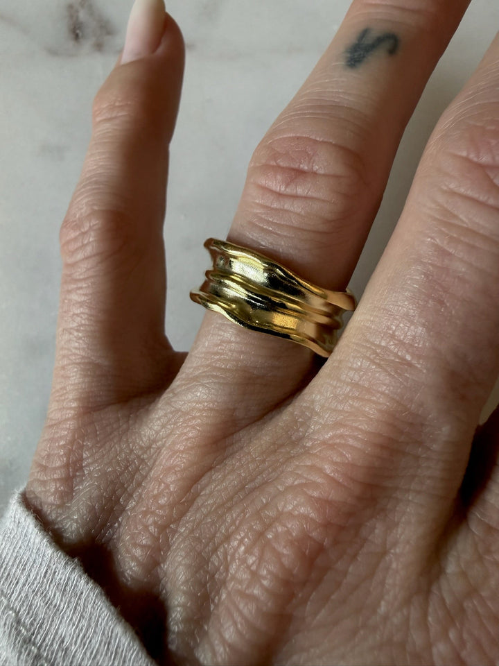 Andcopenhagen - Ring - 18 karat guldbelagt 925 sterlingsølv - Gabrielle