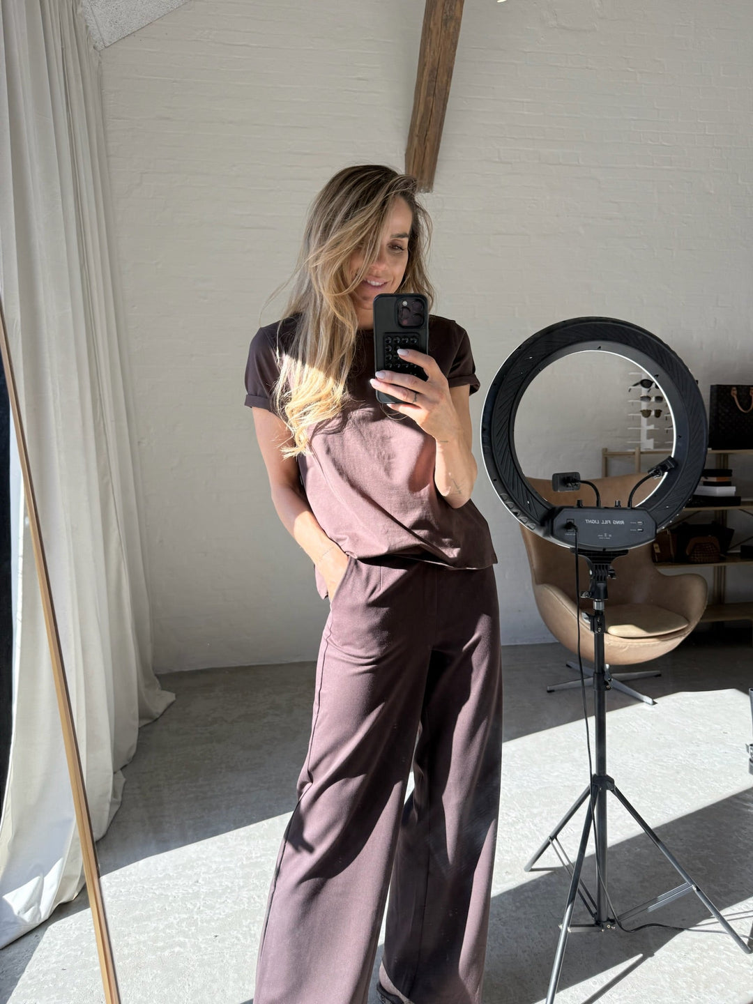 Vila - T-shirt - Coffee bean - Vinora