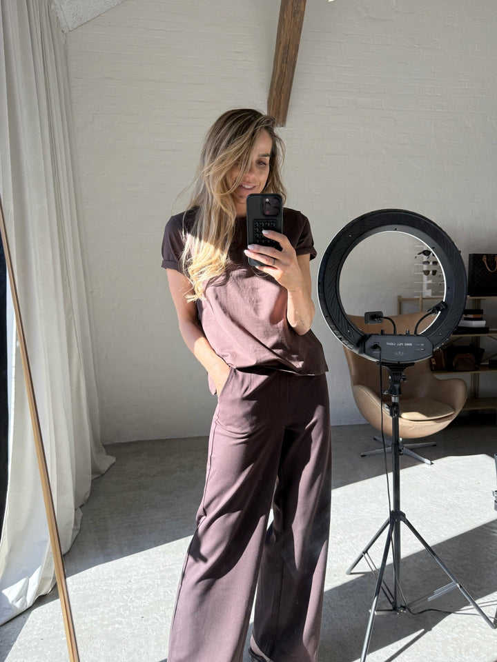 Vila - T-shirt - Coffee bean - Vinora