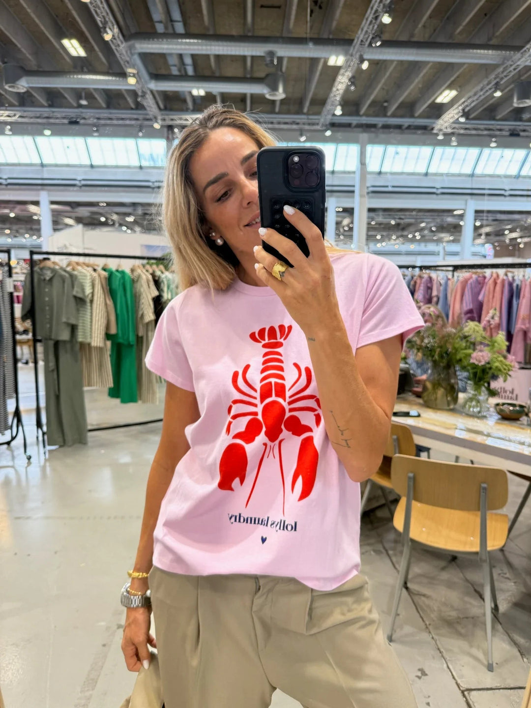 Lollys Laundry - T-shirt - Lyserød - Roma