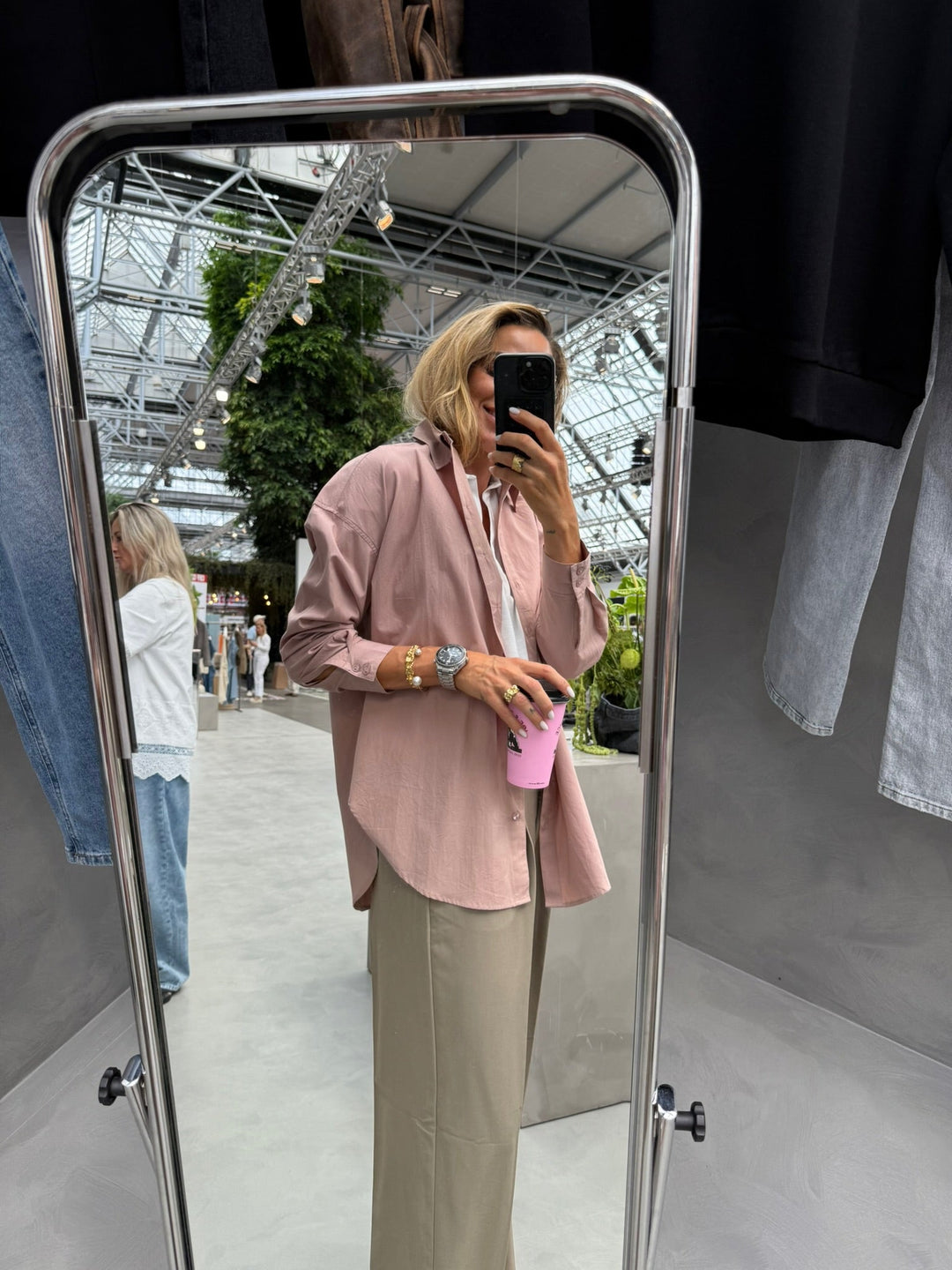 My Essential Wardrobe - Skjorte - Rosa - Sunna Boxy
