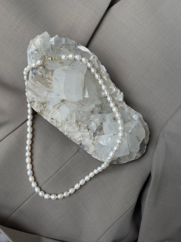 Andcopenhagen - Halskæde - 18 karat guldbelagt stainless steel - Mana Long perle