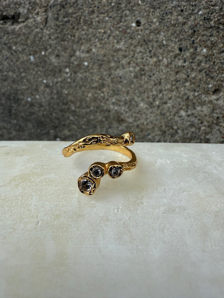 Ring - Elvira - 18 karat guldbelagt - Andcopenhagen