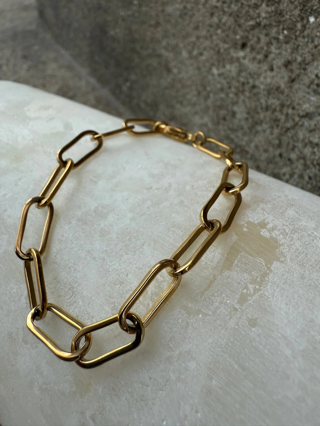 Andcopenhagen Jewelry - Armbånd - 18 karat guldbelagt  - Chunky chain Sanni