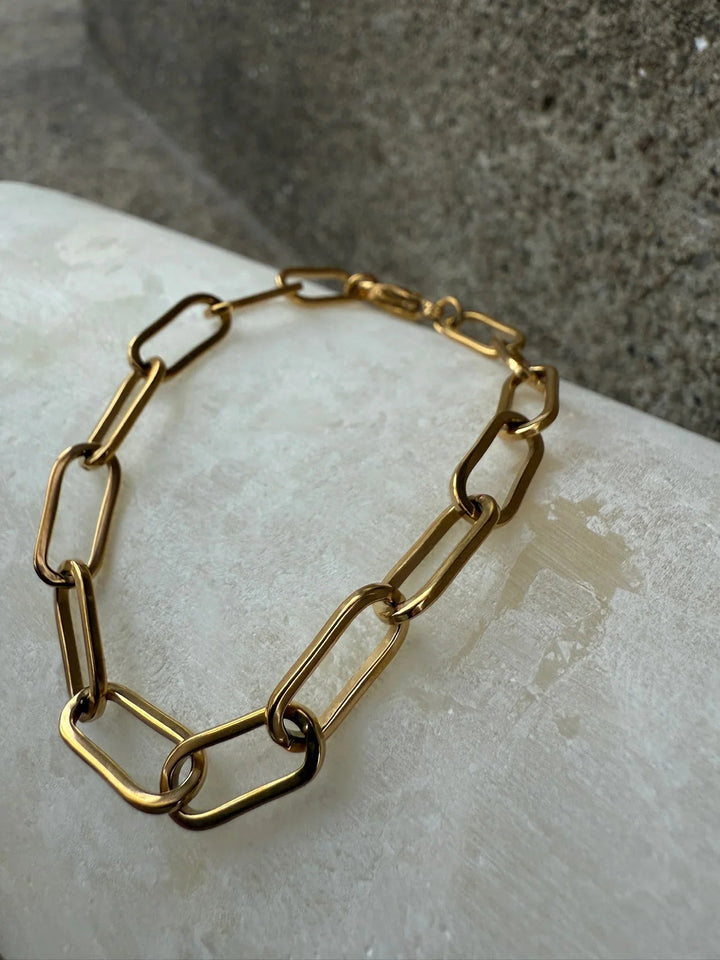 Andcopenhagen Jewelry - Armbånd - 18 karat guldbelagt  - Chunky chain Sanni