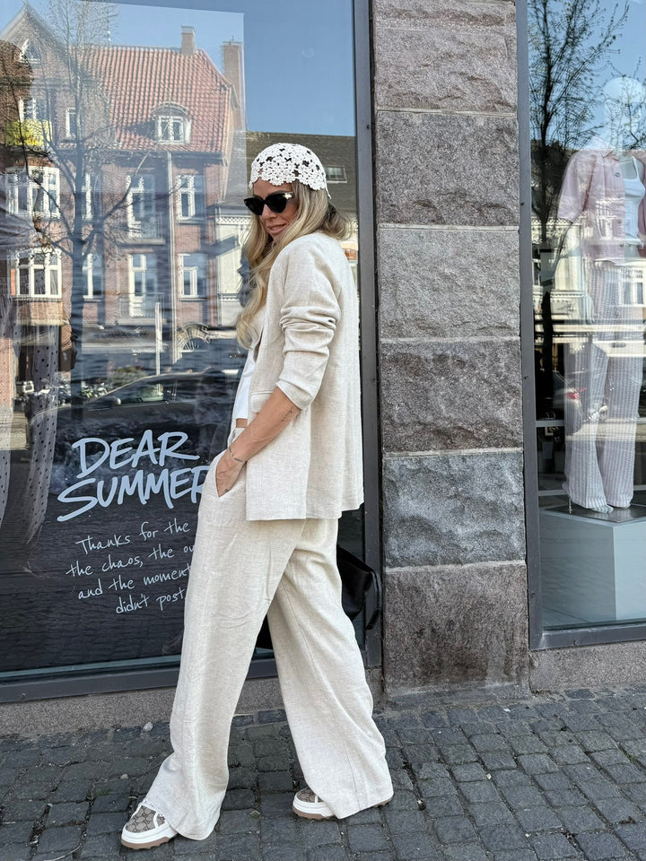 Sassy Copenhagen - Hæklet beanie - Creme - Betty