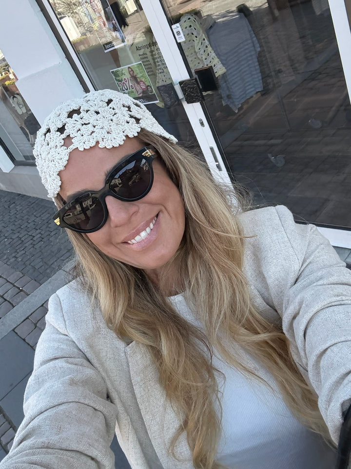 Sassy Copenhagen - Hæklet beanie - Creme - Betty