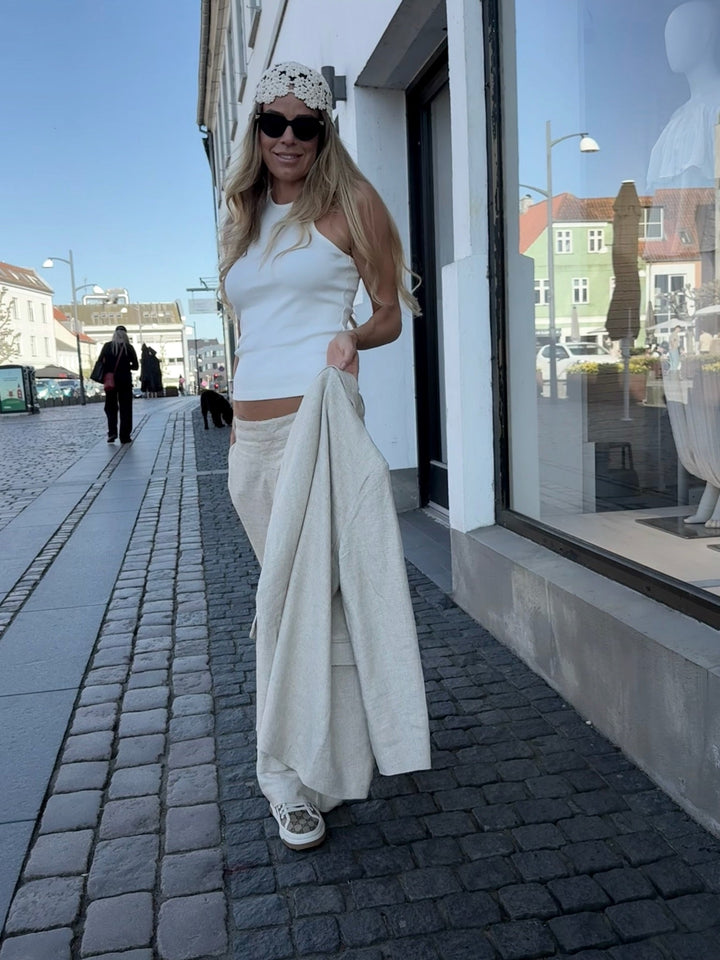 Sassy Copenhagen - Hæklet beanie - Creme - Betty