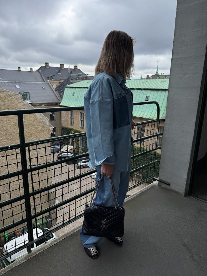 My Essential Wardrobe - Denimskjorte - Light Blue - Mazie Boxy Mix