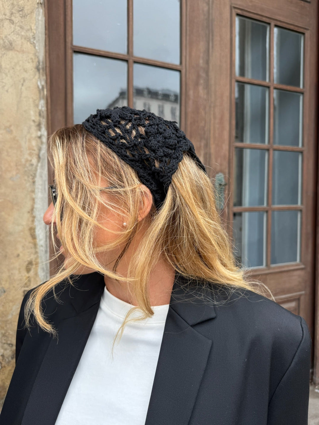 Sassy Copenhagen - Hæklet bandana - Black - Ibbi