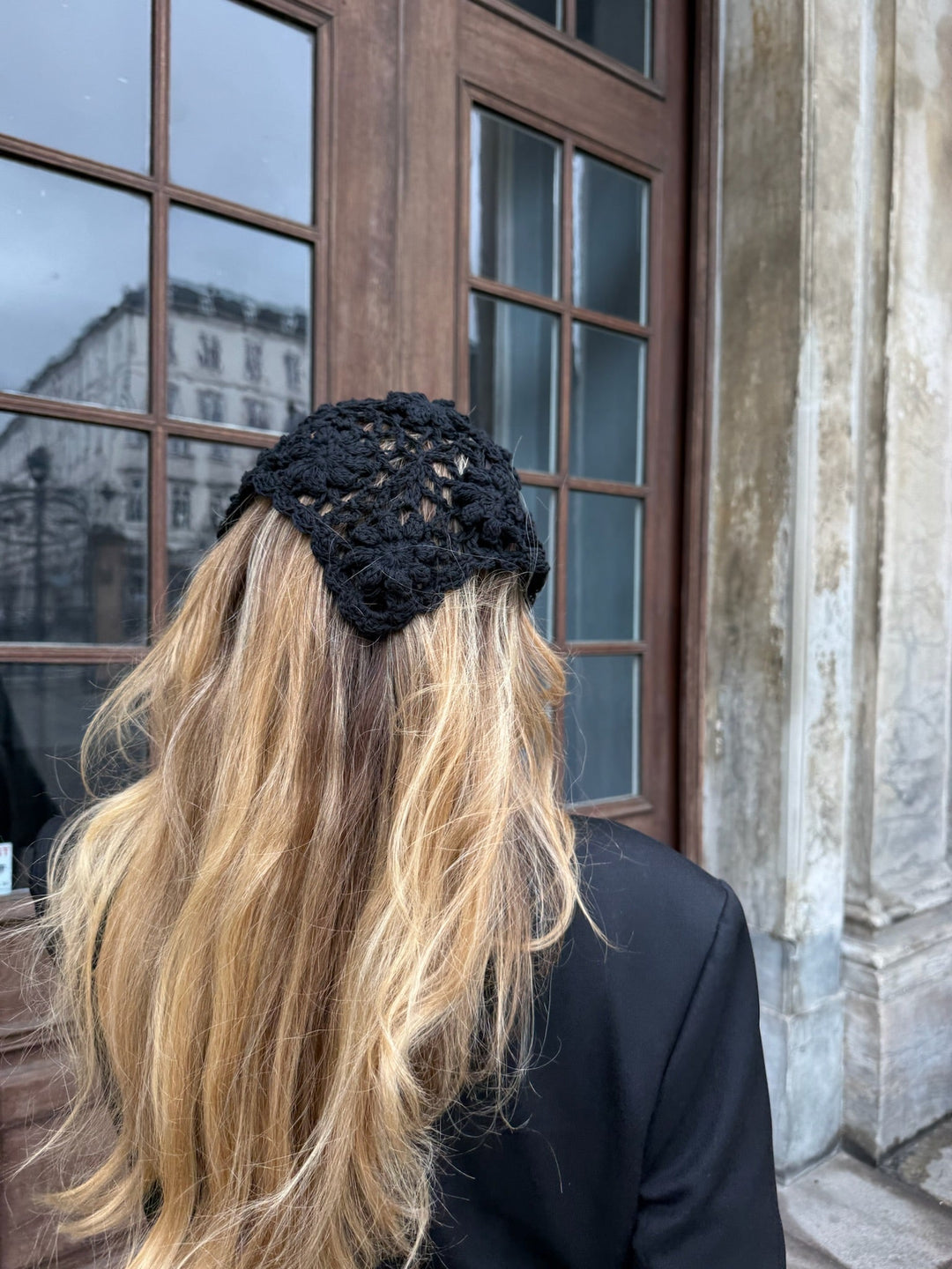 Sassy Copenhagen - Hæklet bandana - Black - Ibbi
