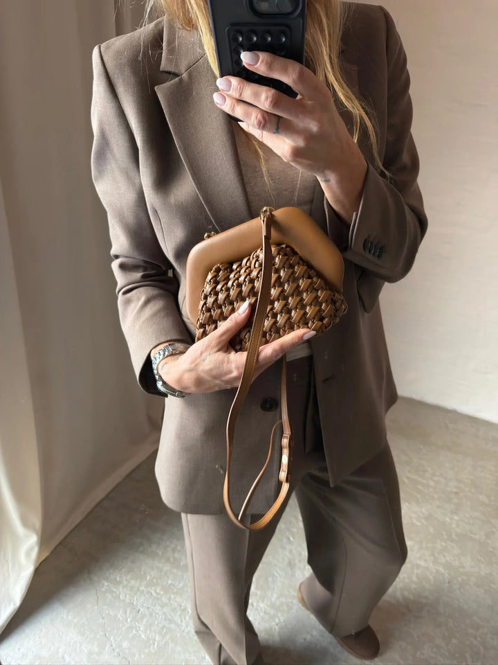 Selected Femme - Bukser - Chocolate Chip - Rita MW wide pant