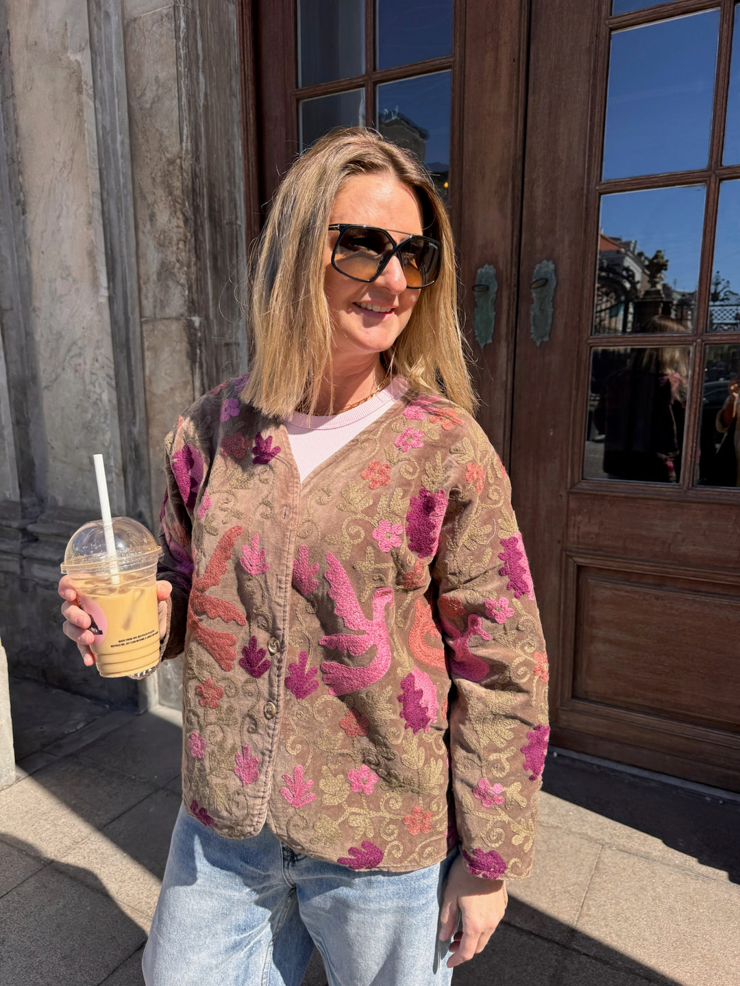 Cofur - Jakke - Brun/pink 03 - Suzani