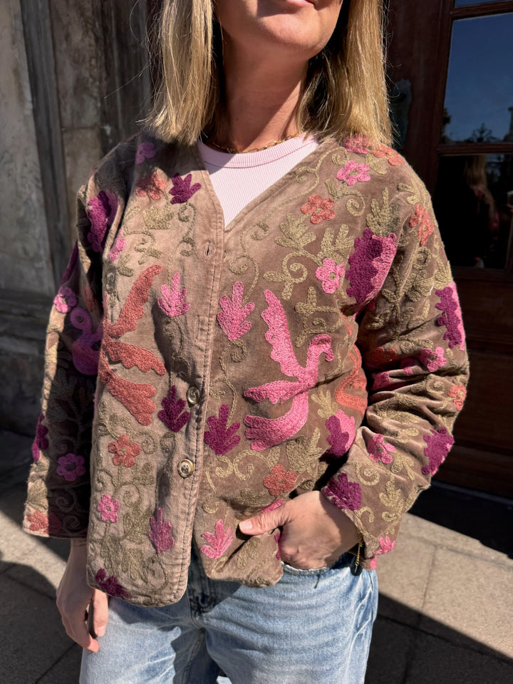 Cofur - Jakke - Brun/pink 03 - Suzani