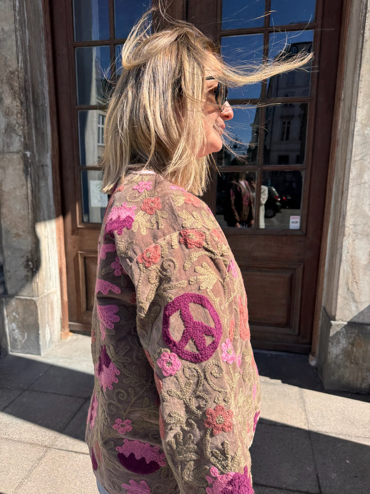 Cofur - Jakke - Brun/pink 03 - Suzani