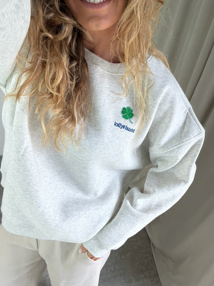 Lollys Laundry - Sweatshirt - Light Grey Melange - CaliforniaLL