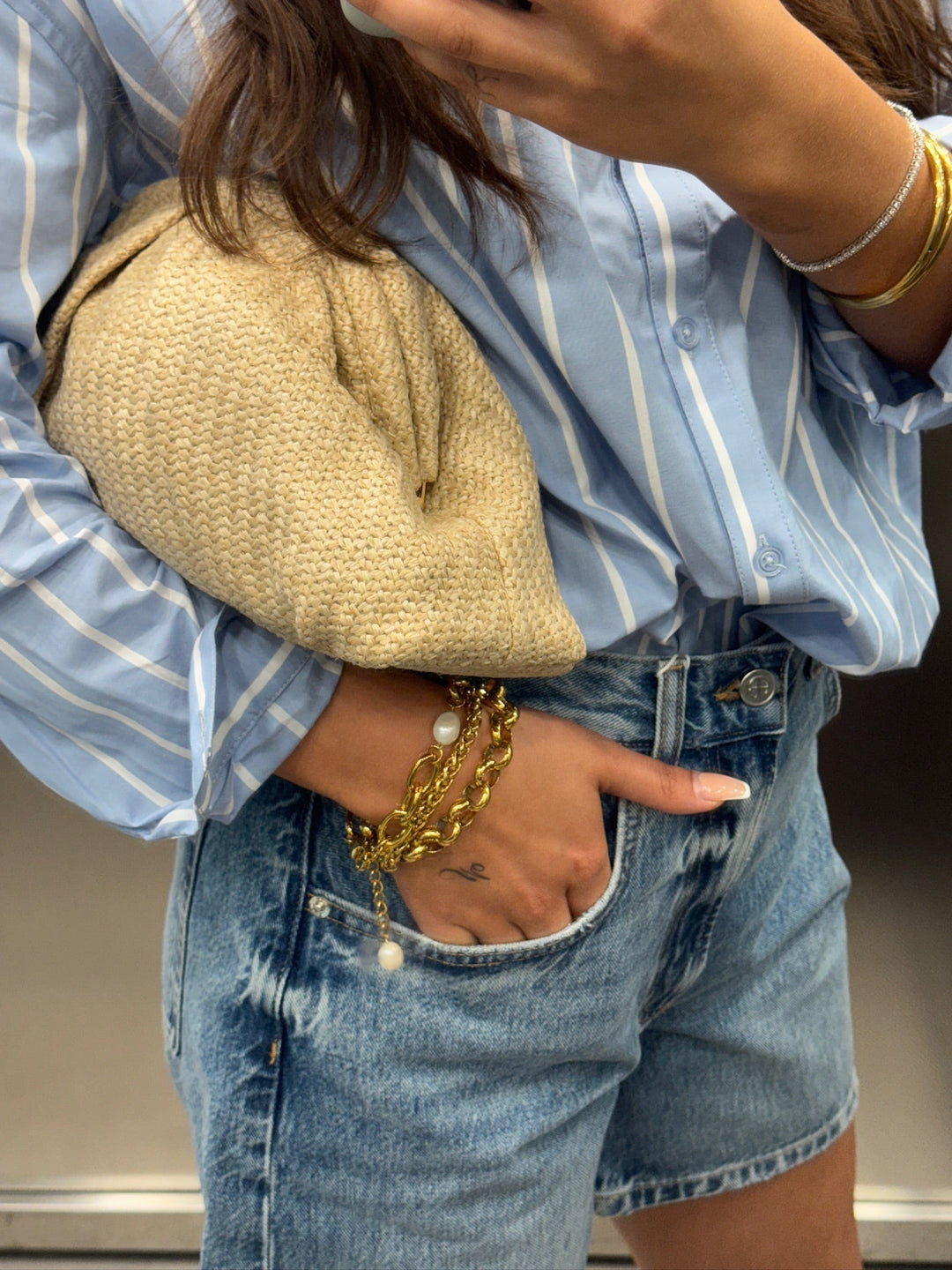 Nine - Pearl Chain Bracelet