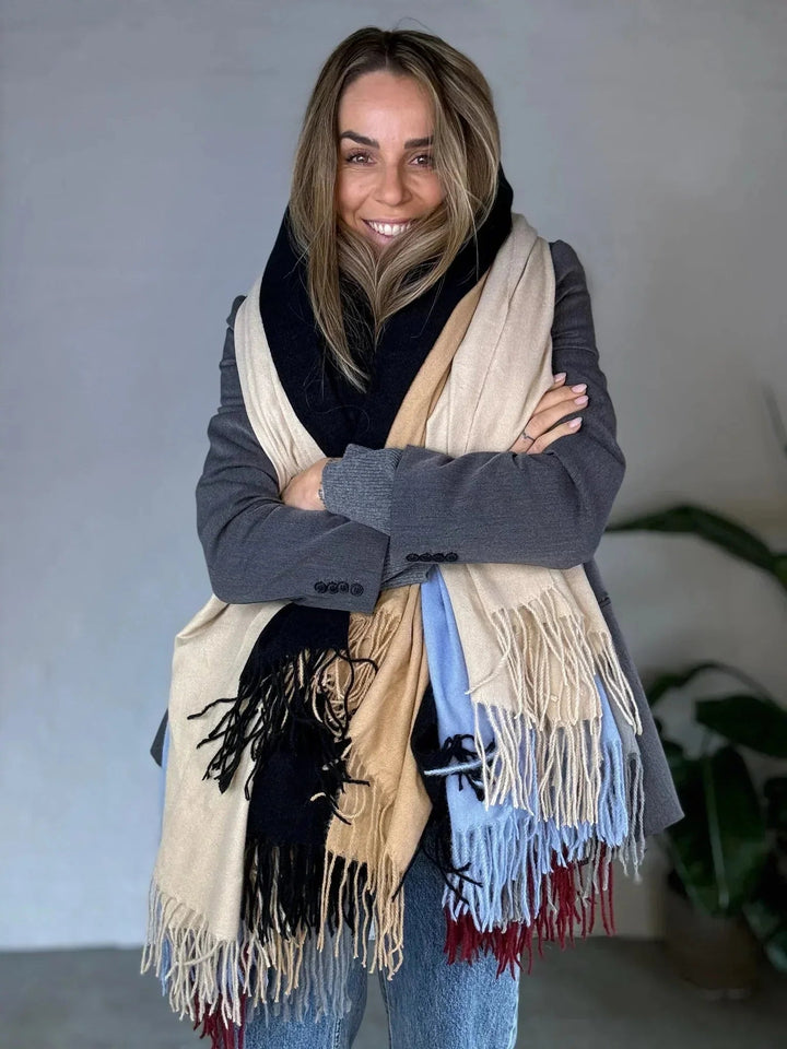 Andcopenhagen Basics - Cashmeretørklæde sort - 70% cashmere - Yana