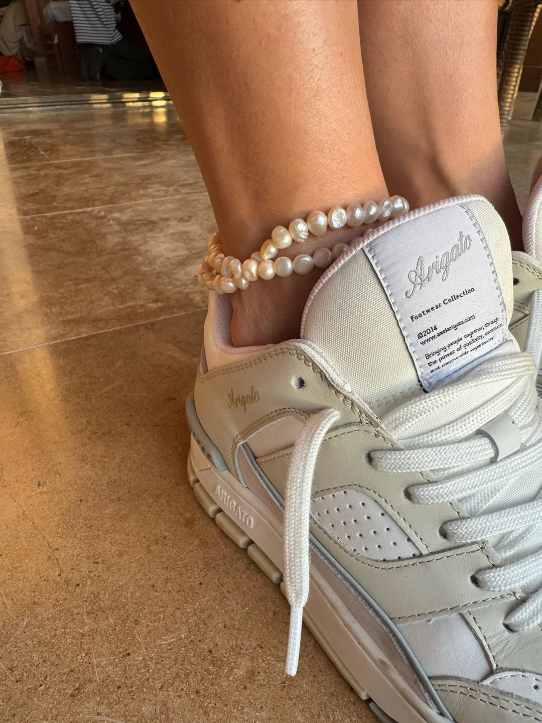 Andcopenhagen - Ankelkæde - Ferskvandsperler - Jennifer perle - Stilkompagniet.dk