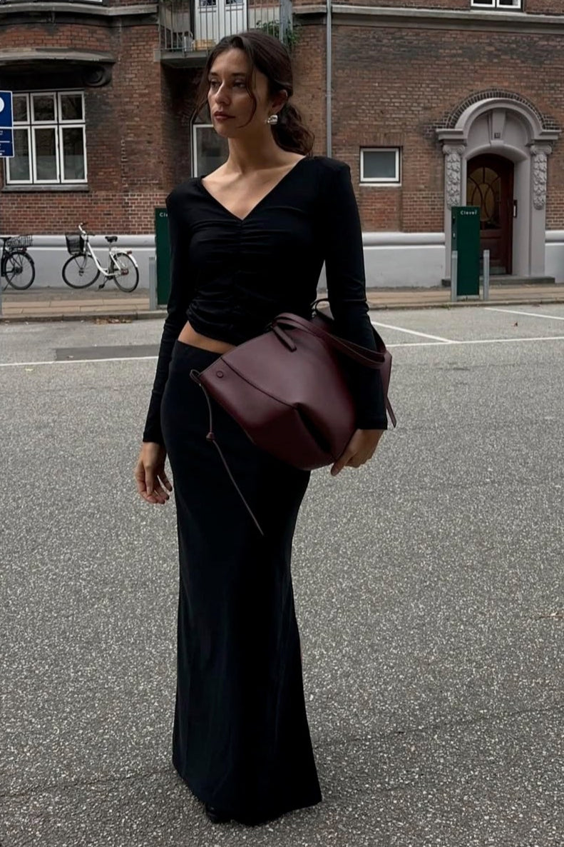 Sofie Schnoor - Bluse - Sort - Evysw S244392 - Stilkompagniet.dk