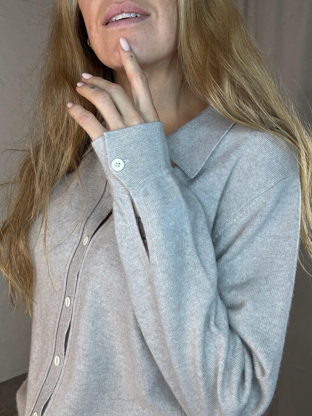 Sassy Copenhagen - 100% Cashmere polo - Creme - Samara sss - Stilkompagniet.dk