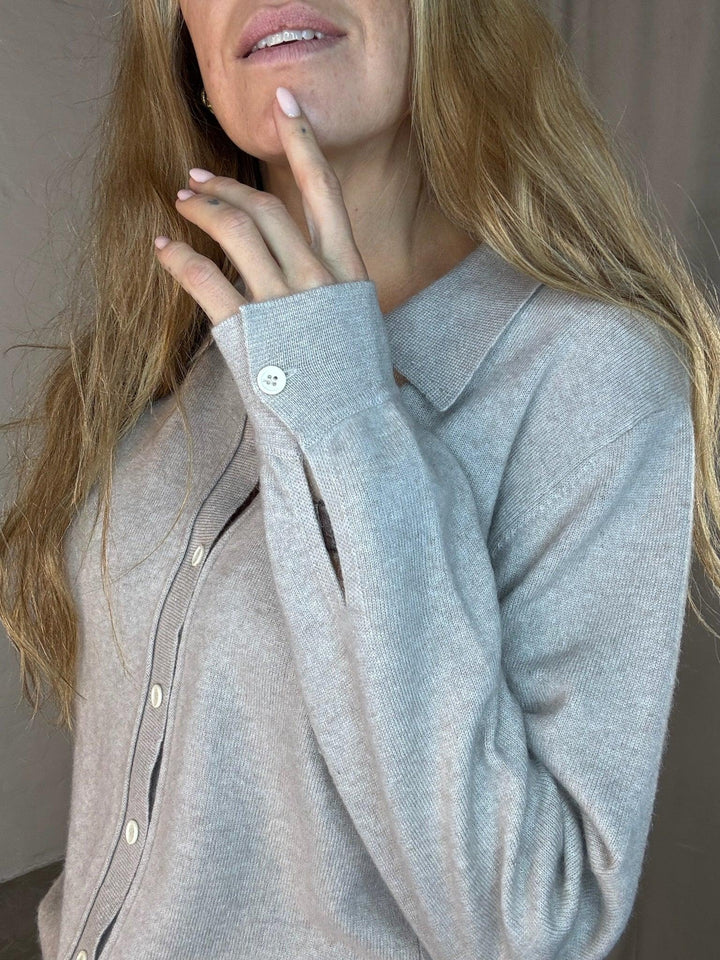 Sassy Copenhagen - 100% Cashmere polo - Creme - Samara sss - Stilkompagniet.dk