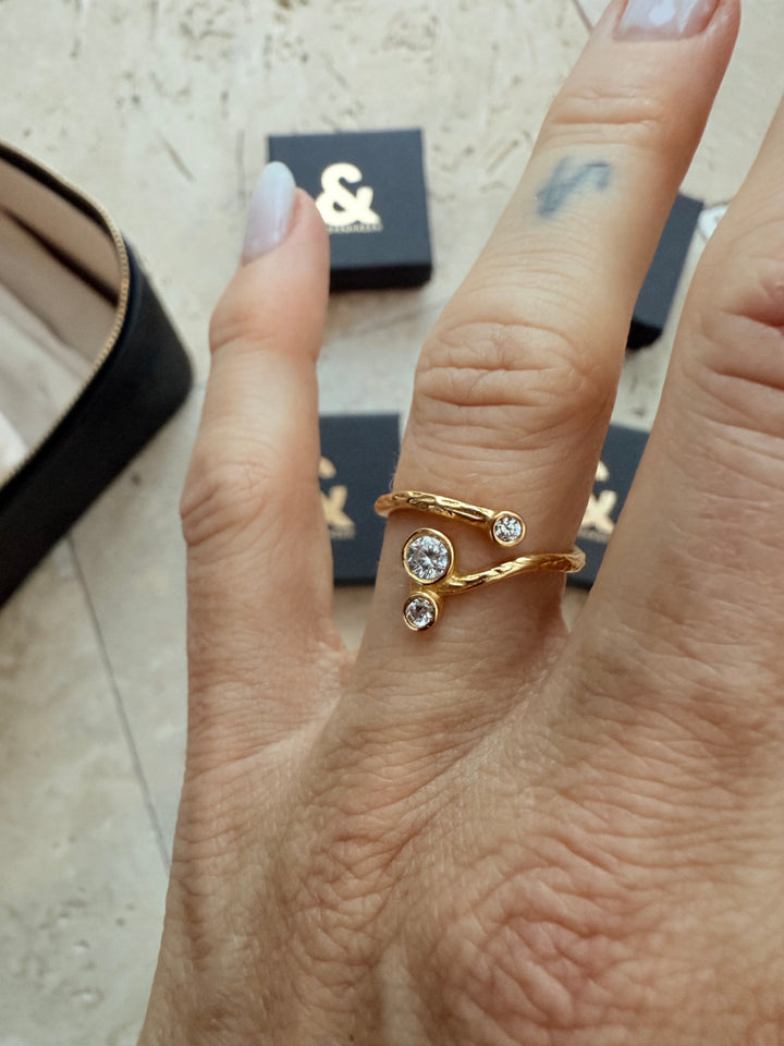 Andcopenhagen - Luksus julegave - 1 rejsesmykkeskrin + 4 stk 18 karat guldbelagte smykker