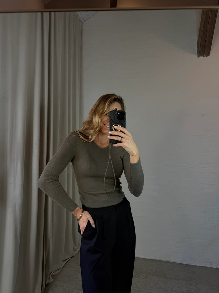 Sassy Copenhagen - Uld bluse - Brun - Manon