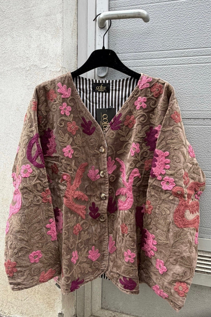 Cofur - Jakke - Brun/pink 03 - Suzani